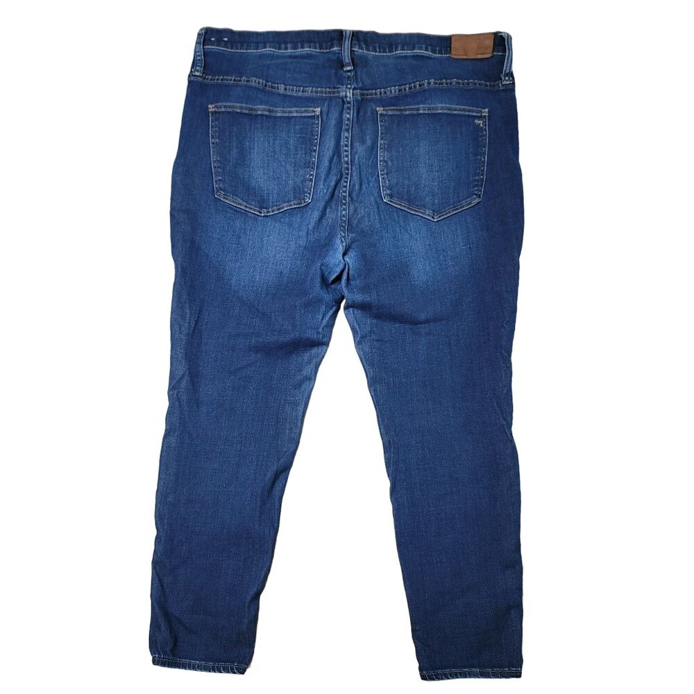 Madewell 9" mid-rise skinny button fly jeans size 34 Petite style AB046 - Picture 3 of 12